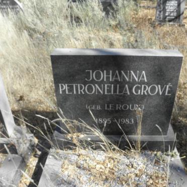 GROVE Adrian 1887-1969 &amp; Johanna Petronella LE ROUX 1895-1983 :: GROVE Gerhardus Le Roux 1935-1996 