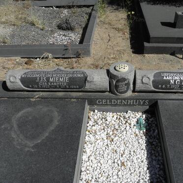 GELDENHUYS N.G.A. 1925-2010 &amp; J.J.S. KAMPFER 1925-1988