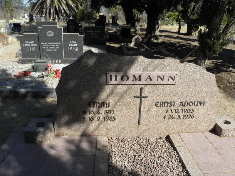 HOMANN Ernst Adolph 1903-1976 &amp; Emmi 1912-1985