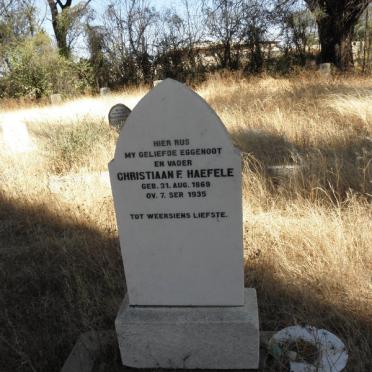 HAEFELE Christiaan F. 1869-1935