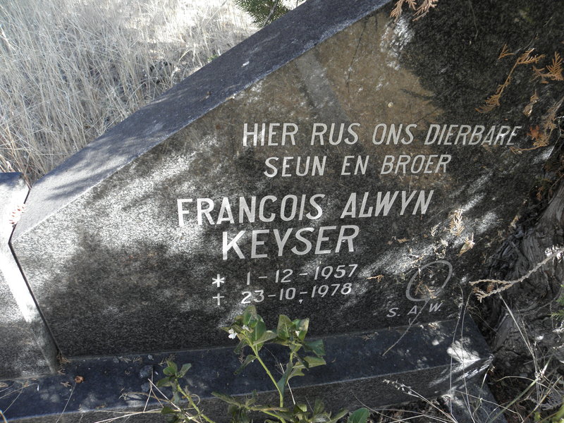 KEYSER Francois Alwyn 1957-1978