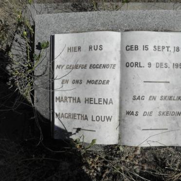 LOUW Martha Helena Magrietha 1894-1955