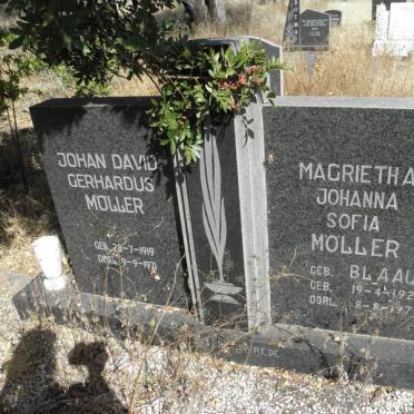 MOLLER Johan David Gerhardus 1919-1971 &amp; Magrietha Johanna Sofia BLAAUW 1927-1976