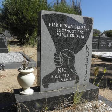 NORTJE Nic 1930-1984