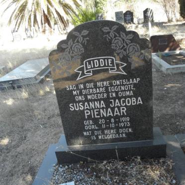 PIENAAR Susanna Jacoba 1919-1973