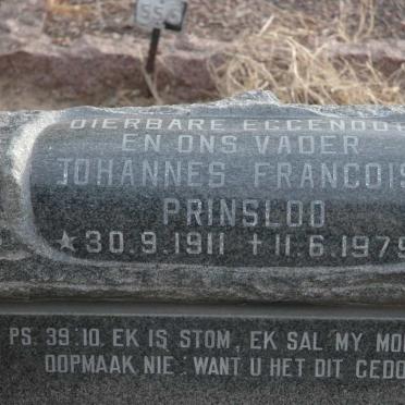 PRINSLOO Johannes Francois 1911-1979