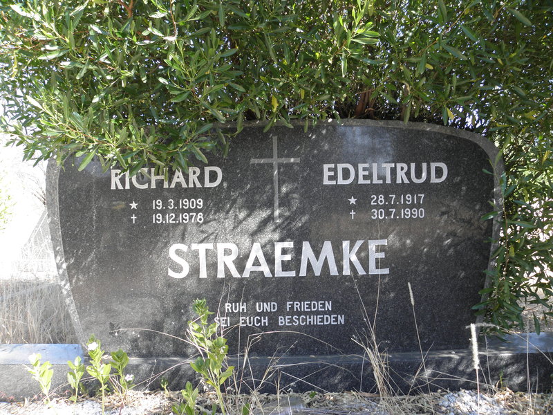 STRAEMKE Richard 1909-1978 &amp; Edeltrud 1917-1990