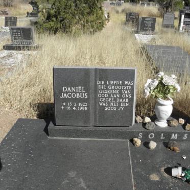 SOLMS Daniel Jacobus 1922-1998