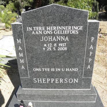 SHEPPERSON Johanna 1937-2008