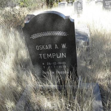 TEMPLIN Oskar A.W. 1900-1979
