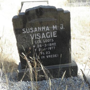 VISAGIE Susanna M.J. nee LOOTS 1892-1977