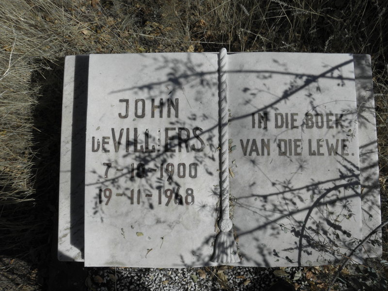 VILLIERS John, de 1900-1968