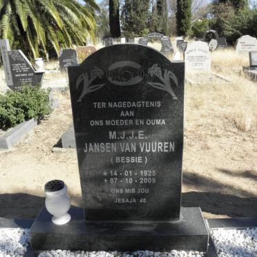 VUUREN M.J.J.E., Jansen van 1925-2009