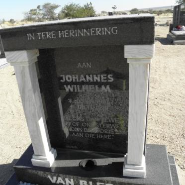 BLERK Johannes Wilhelm, van 19?7-1999