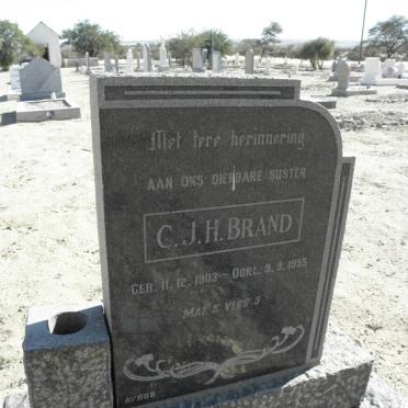 BRAND C.J.H. 1903-1955