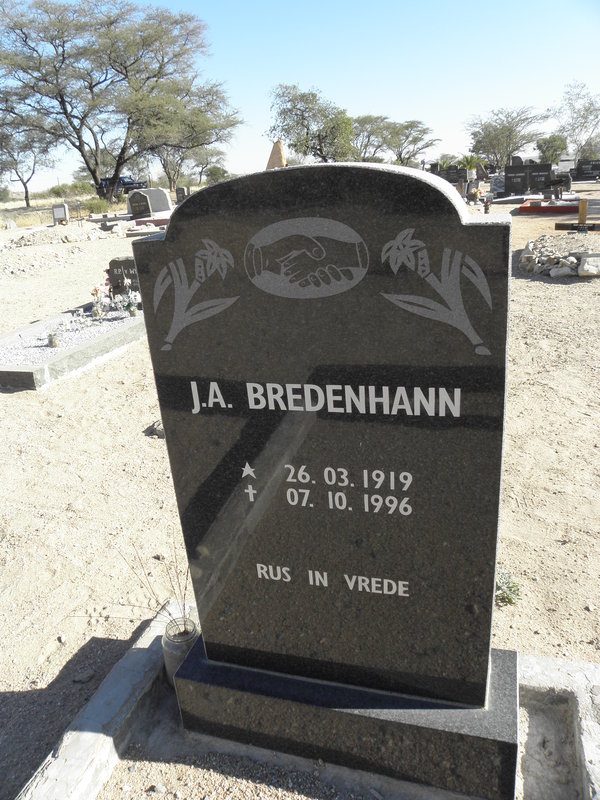 BREDENHANN J.A. 1919-1996