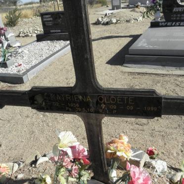 CLOETE Katriena 1956-1999