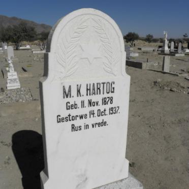 HARTOG M.K. 1878-1937