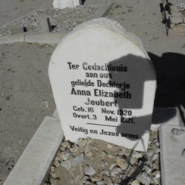 JOUBERT Anna Elizabeth 1920-1921