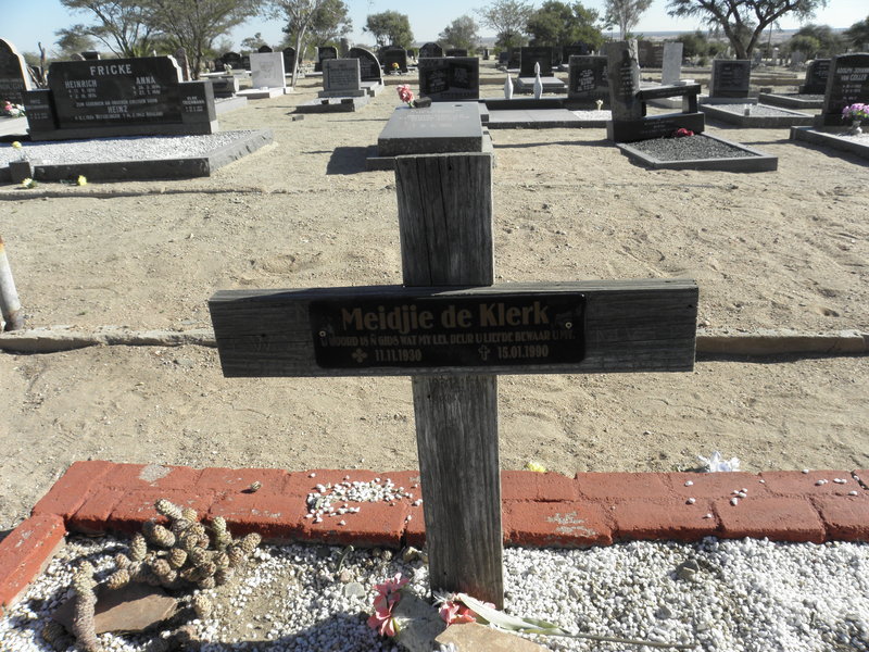 KLERK Meidjie, de 1930-1990