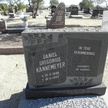 KANNEMEYER Daniel Gregorius 1898-1972