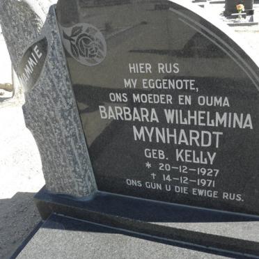 MYNHARDT Barbara Wilhelmina nee KELLY 1927-1971