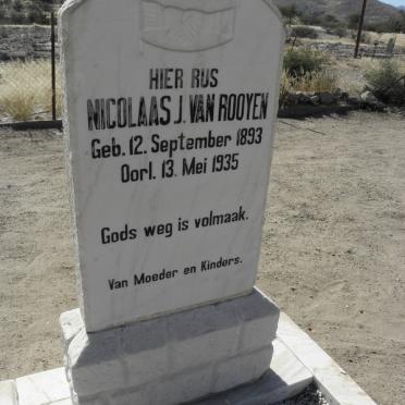 ROOYEN Nicolaas J., van 1893-1935