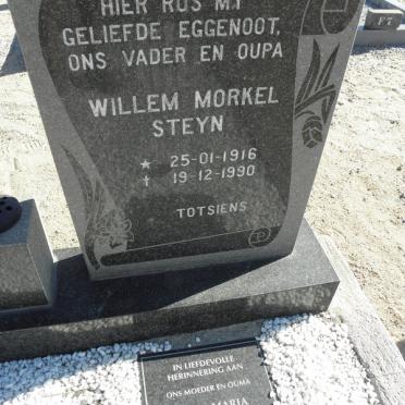 STEYN Willem Morkel 1916-1990 &amp; Anna Maria BRAND 1924-2006