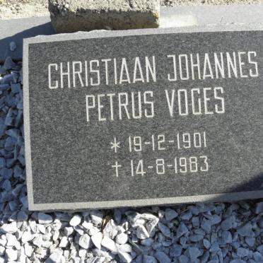 VOGES Christiaan Johannes Petrus 1901-1983