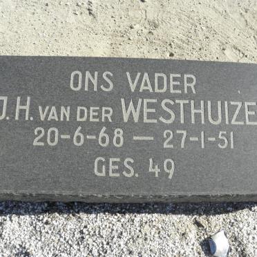 WESTHUIZEN J.H., van der 1868-1951