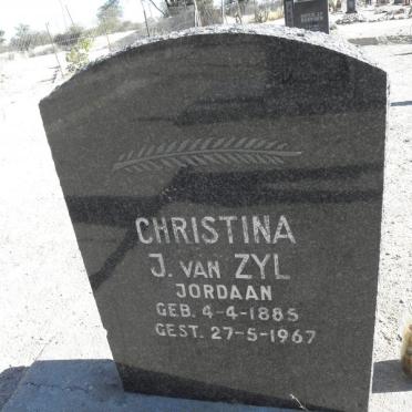 ZYL Christina J., van nee JORDAAN 1885-1967