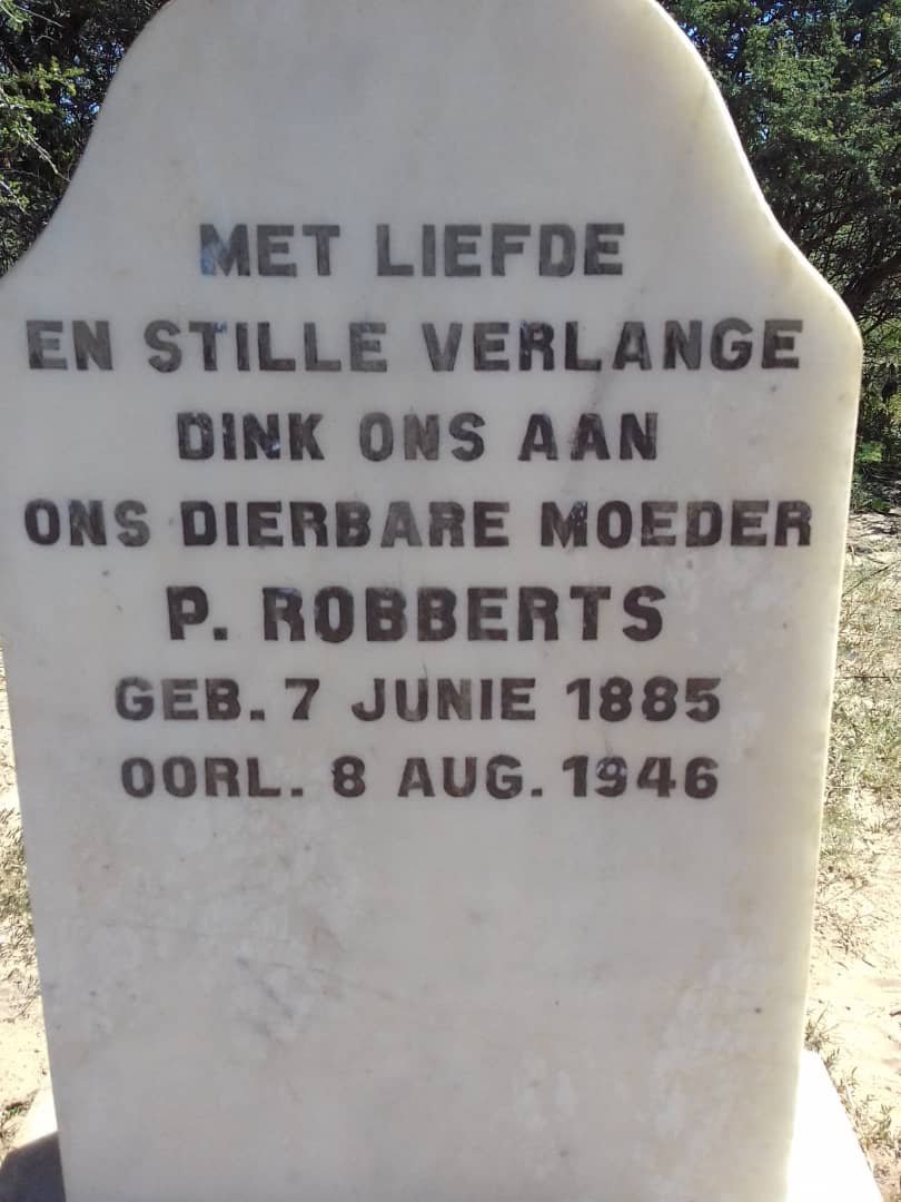 ROBBERTS Paulina Jacoba 1885-1946