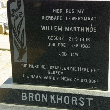 BRONKHORST Willem Marthinus 1906-1983