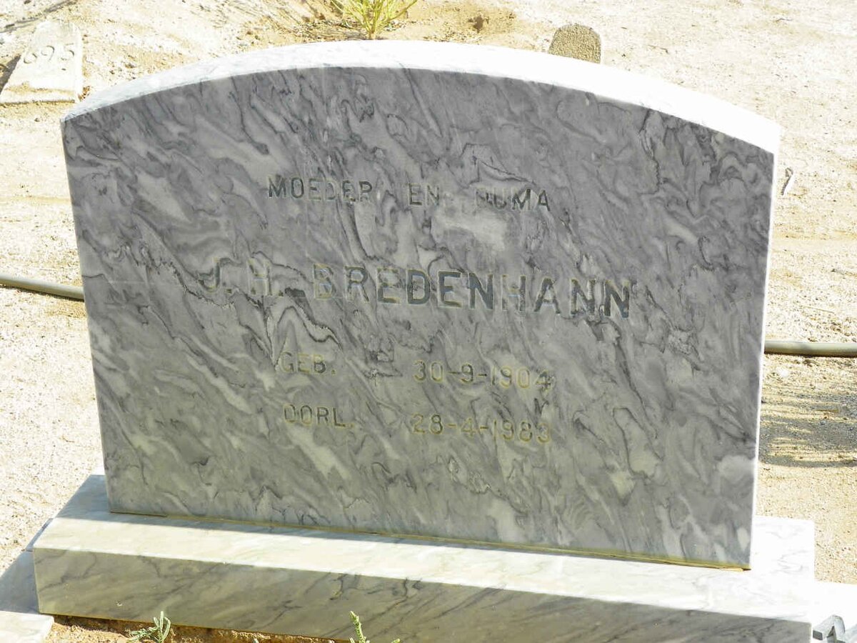 BREDENHANN J.H. 1904-1983