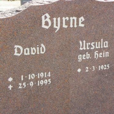 BYRNE David 1914-1995 &amp; Ursula HEIN 1925-