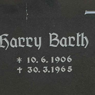 BARTH Harry 1906-1965 &amp; Sophia 1910-1996