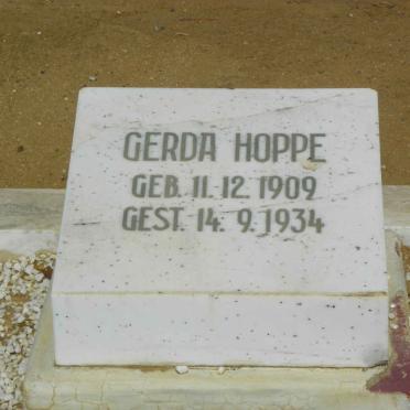 HOPPE Gerda 1909-1934