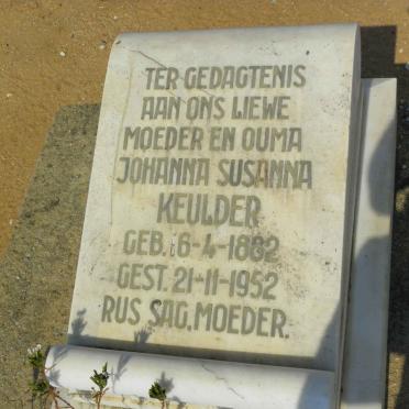 KEULDER Johanna Susanna 1882-1952