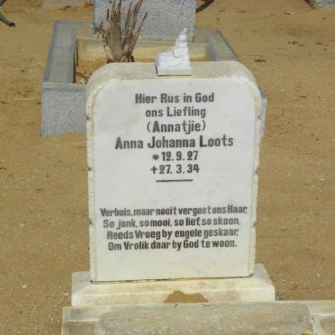 LOOTS Anna Johanna 1927-1934