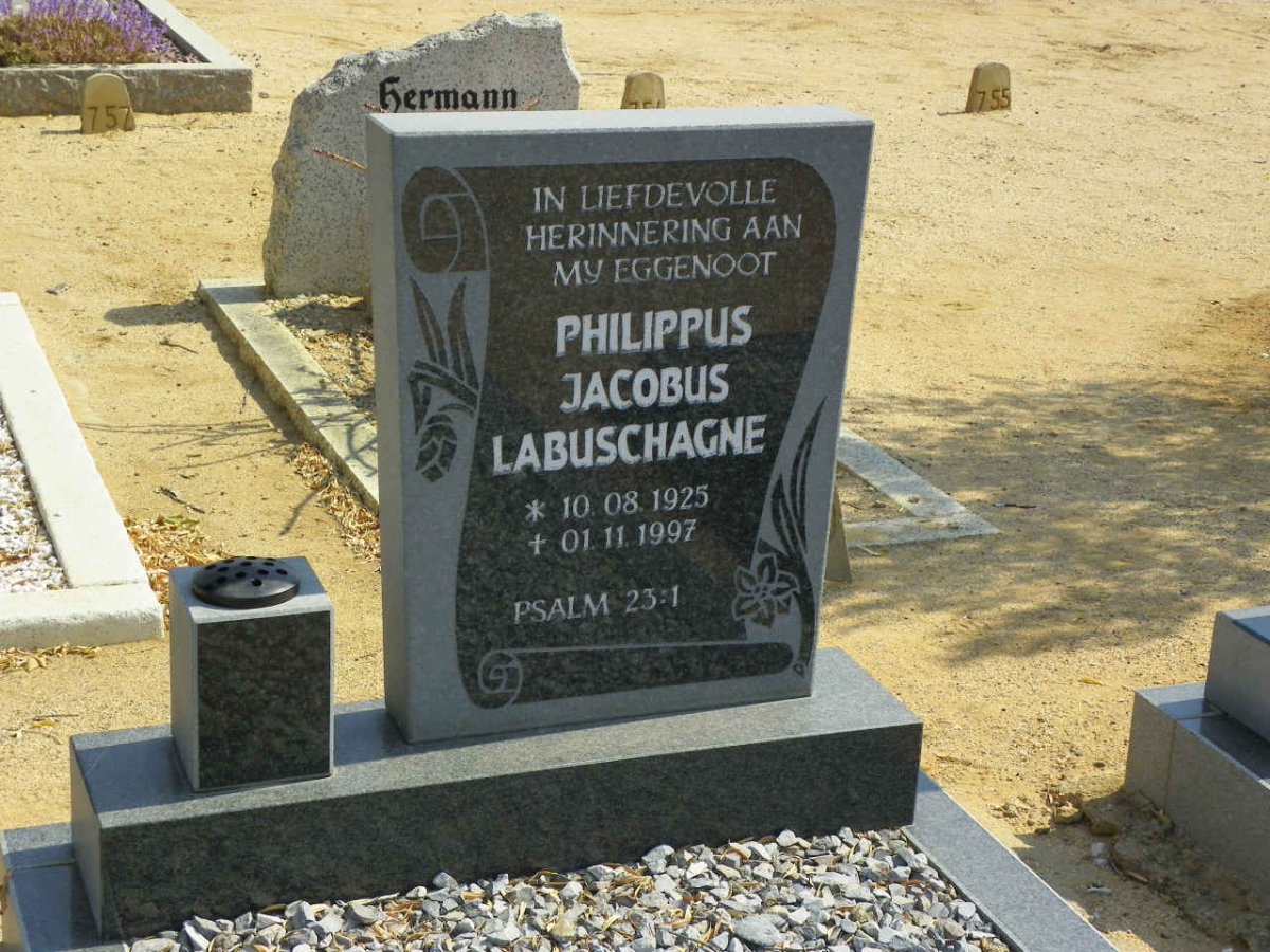 LABUSCHAGNE Philippus Jacobus 1925-1997
