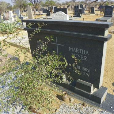 MEYER Paul 1884-1957 &amp; Martha 1892-1974