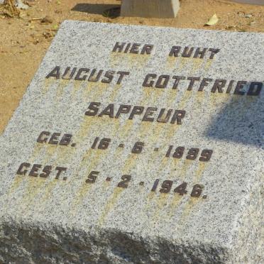 SAPPEUR August Gottfried 1899-1946