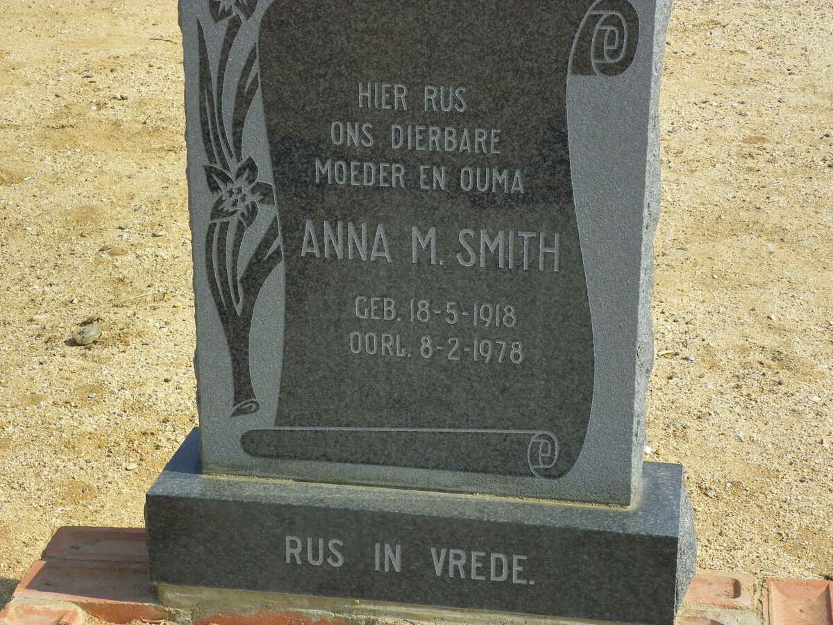 SMITH Anna M. 1918-1978