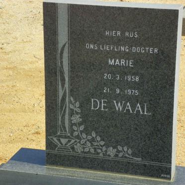 WAAL Marie, de 1958-1975
