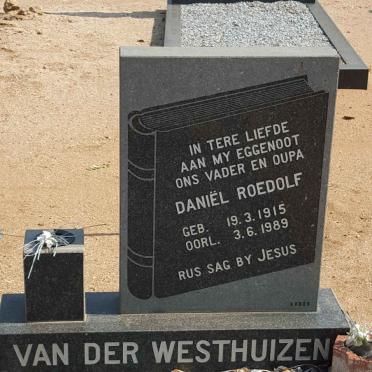 WESTHUIZEN Daniel Roedolf, van der 1915-1989