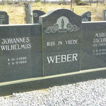WEBER Johannes Wilhelmus 1890-1968 &amp; Maria Jacoba ZAAYMAN 1892-1982