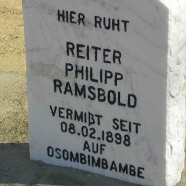 RAMSBOLD Philipp -1898