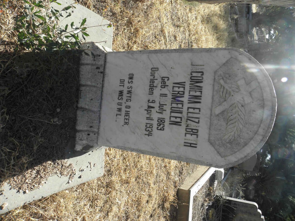 VERMEULEN Jacomiena Elizabeth 1869-1934