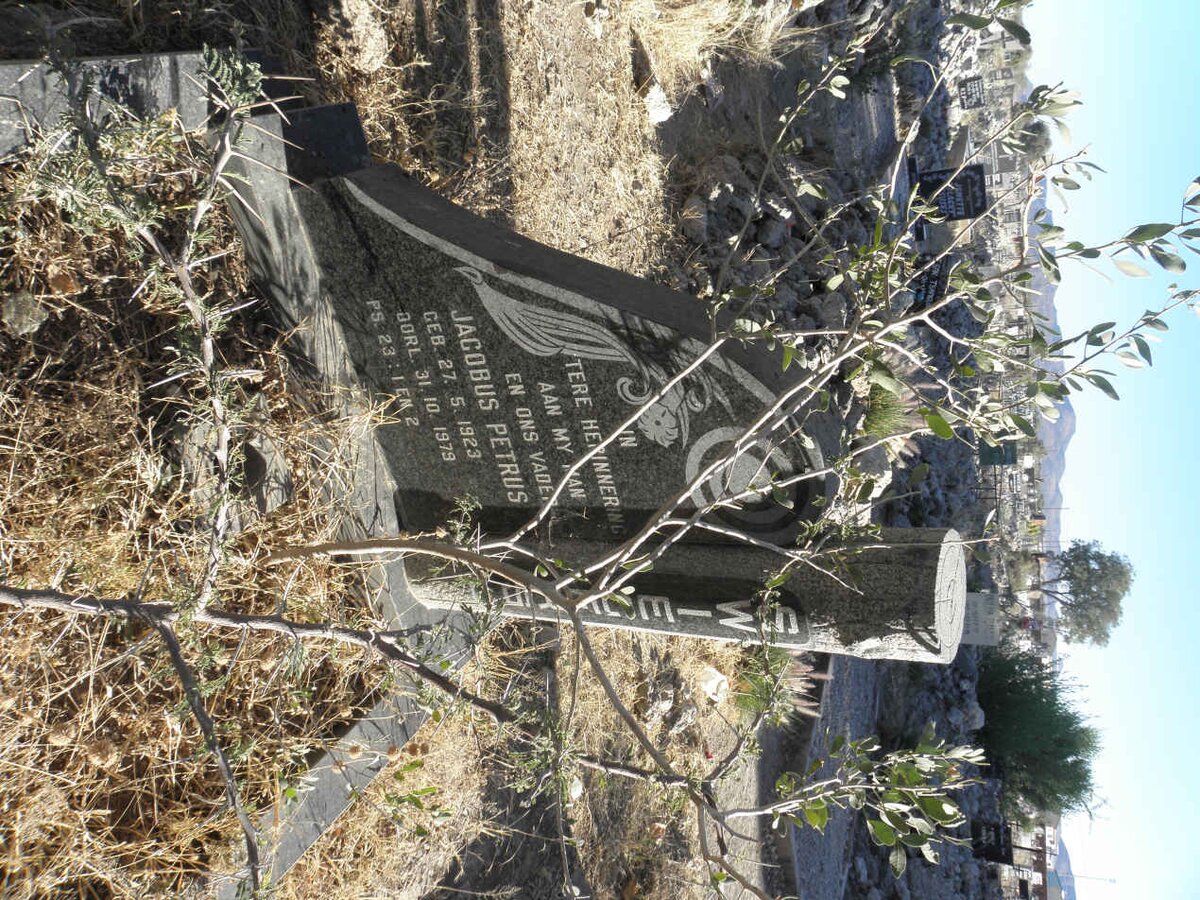 SWIEGERS Jacobus Petrus 1923-1979