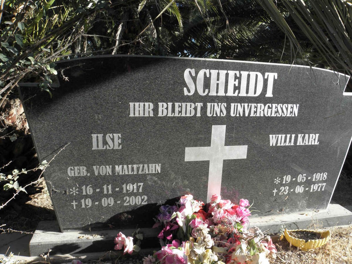 SCHEIDT Willi Karl 1918-1977 &amp; Ilse VON MALTZAHN 1917-2002